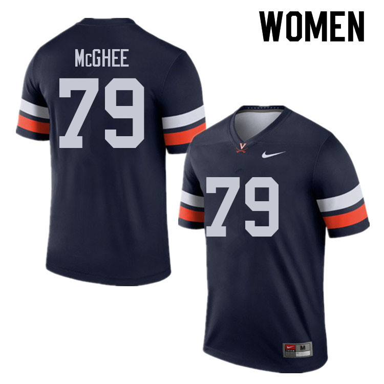 Women #79 Colby McGhee Virginia Cavaliers College Football Jerseys Sale-Navy